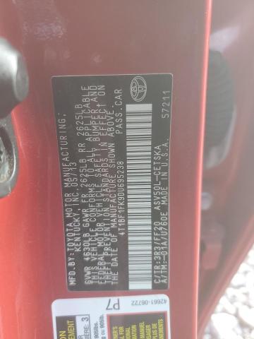 Photo 11 VIN: 4T1BF1FK9DU695238 - TOYOTA CAMRY L 