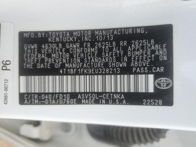 Photo 11 VIN: 4T1BF1FK9EU328213 - TOYOTA CAMRY L 