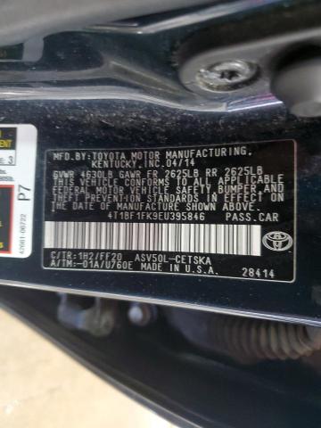 Photo 11 VIN: 4T1BF1FK9EU395846 - TOYOTA CAMRY 