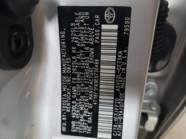 Photo 9 VIN: 4T1BF1FK9EU730488 - TOYOTA CAMRY L 