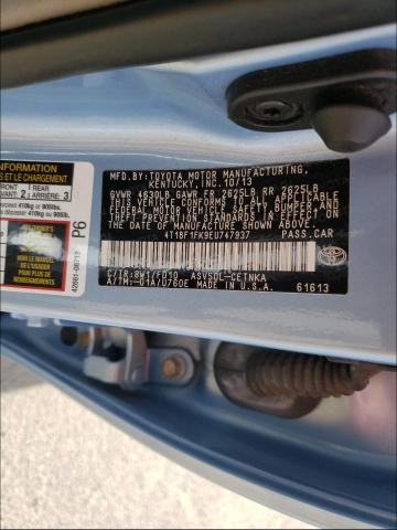 Photo 9 VIN: 4T1BF1FK9EU747937 - TOYOTA CAMRY L 