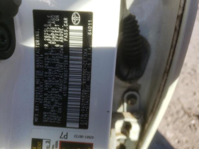 Photo 9 VIN: 4T1BF1FK9EU775916 - TOYOTA CAMRY L 