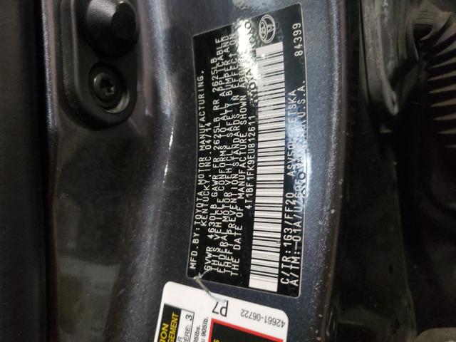 Photo 9 VIN: 4T1BF1FK9EU812611 - TOYOTA CAMRY L 