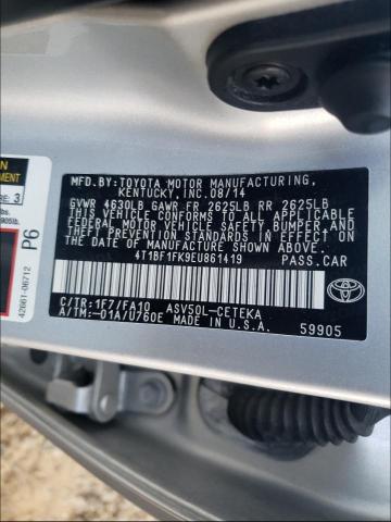 Photo 9 VIN: 4T1BF1FK9EU861419 - TOYOTA CAMRY L 