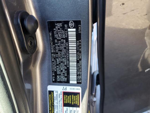 Photo 11 VIN: 4T1BF1FK9FU110385 - TOYOTA CAMRY LE 