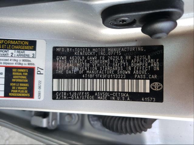 Photo 9 VIN: 4T1BF1FK9FU113223 - TOYOTA CAMRY LE 