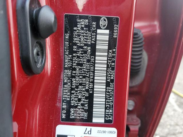 Photo 11 VIN: 4T1BF1FK9FU877363 - TOYOTA CAMRY LE 