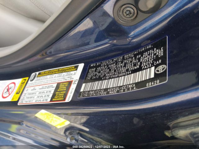 Photo 8 VIN: 4T1BF1FK9FU894244 - TOYOTA CAMRY 