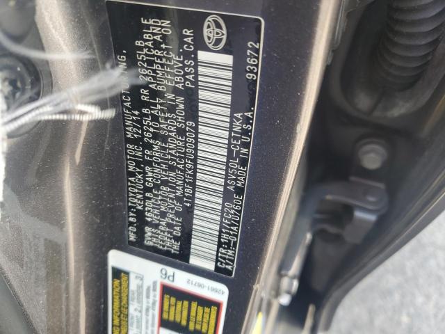 Photo 11 VIN: 4T1BF1FK9FU909079 - TOYOTA CAMRY 