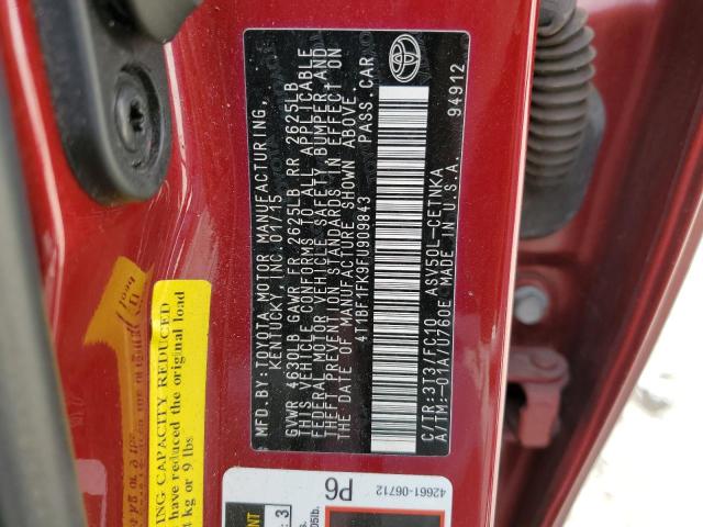 Photo 11 VIN: 4T1BF1FK9FU909843 - TOYOTA CAMRY LE 