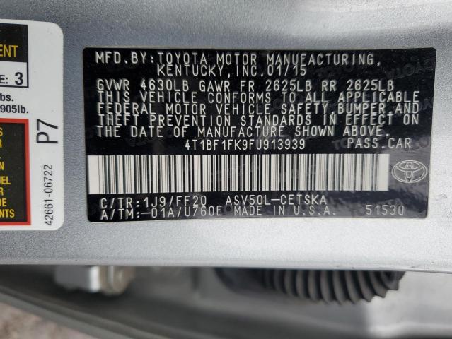 Photo 11 VIN: 4T1BF1FK9FU913939 - TOYOTA CAMRY 