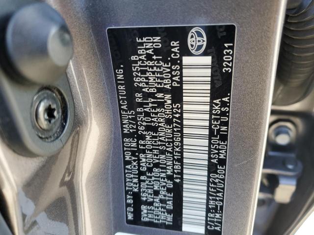 Photo 11 VIN: 4T1BF1FK9GU177425 - TOYOTA CAMRY 