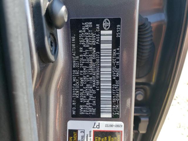 Photo 11 VIN: 4T1BF1FK9GU206373 - TOYOTA CAMRY LE 