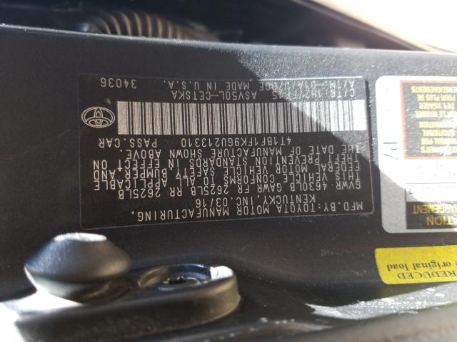 Photo 9 VIN: 4T1BF1FK9GU213310 - TOYOTA CAMRY LE 