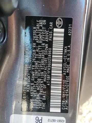 Photo 11 VIN: 4T1BF1FK9GU258960 - TOYOTA CAMRY LE 