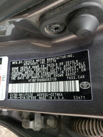 Photo 12 VIN: 4T1BF1FK9GU563729 - TOYOTA CAMRY LE 