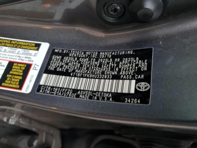 Photo 12 VIN: 4T1BF1FK9HU332833 - TOYOTA CAMRY LE 