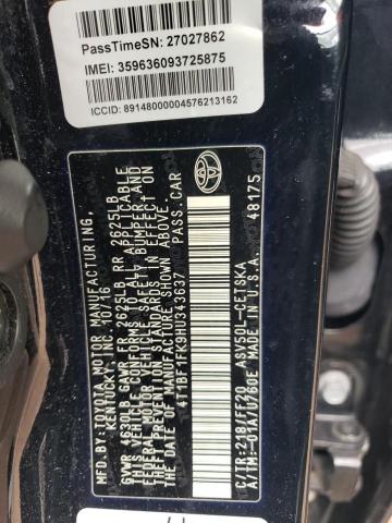 Photo 11 VIN: 4T1BF1FK9HU343637 - TOYOTA CAMRY 