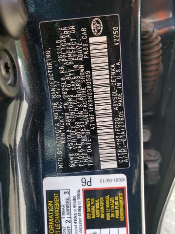 Photo 11 VIN: 4T1BF1FK9HU380509 - TOYOTA CAMRY LE 