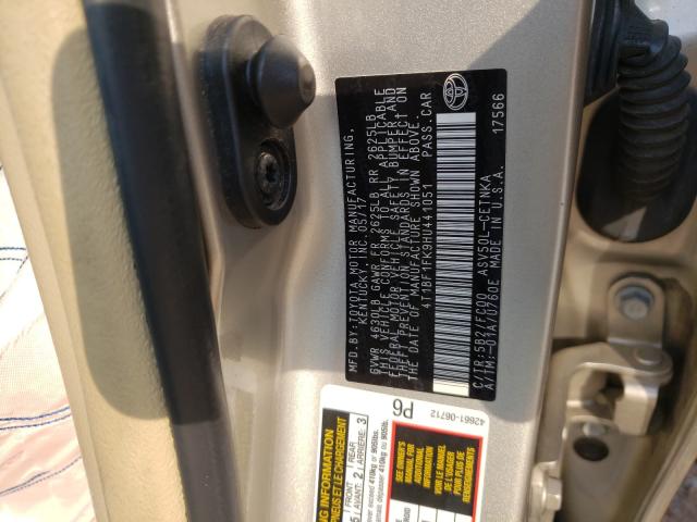 Photo 9 VIN: 4T1BF1FK9HU441051 - TOYOTA CAMRY LE 