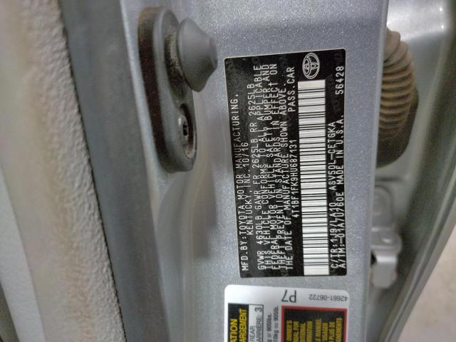 Photo 9 VIN: 4T1BF1FK9HU687131 - TOYOTA CAMRY LE 