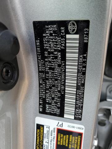 Photo 11 VIN: 4T1BF1FK9HU745741 - TOYOTA CAMRY LE 