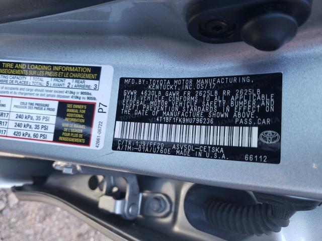 Photo 9 VIN: 4T1BF1FK9HU796236 - TOYOTA CAMRY LE 