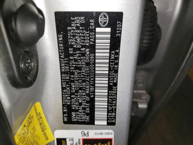 Photo 12 VIN: 4T1BF1FKXCU001090 - TOYOTA CAMRY 