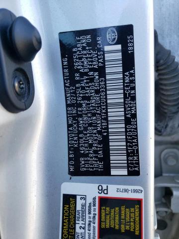 Photo 11 VIN: 4T1BF1FKXCU063363 - TOYOTA CAMRY BASE 