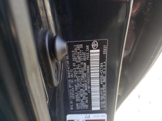 Photo 9 VIN: 4T1BF1FKXCU128986 - TOYOTA CAMRY BASE 