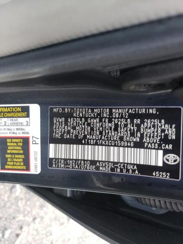 Photo 9 VIN: 4T1BF1FKXCU159946 - TOYOTA CAMRY BASE 