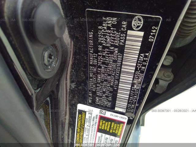 Photo 8 VIN: 4T1BF1FKXCU168887 - TOYOTA CAMRY 