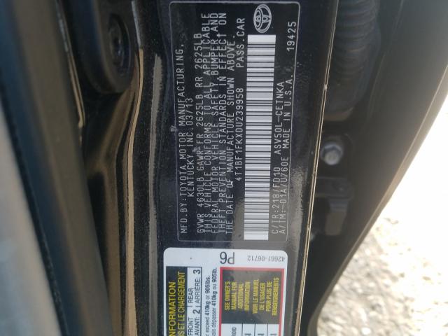 Photo 9 VIN: 4T1BF1FKXDU239958 - TOYOTA CAMRY L 