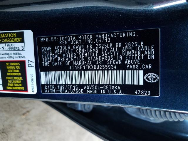 Photo 9 VIN: 4T1BF1FKXDU255934 - TOYOTA CAMRY L 