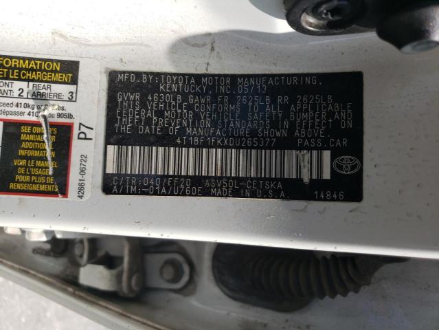 Photo 12 VIN: 4T1BF1FKXDU265377 - TOYOTA CAMRY L 