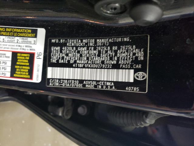 Photo 12 VIN: 4T1BF1FKXDU279232 - TOYOTA CAMRY 