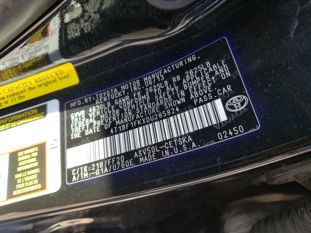 Photo 9 VIN: 4T1BF1FKXDU285824 - TOYOTA CAMRY L 