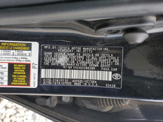 Photo 11 VIN: 4T1BF1FKXDU286388 - TOYOTA CAMRY 