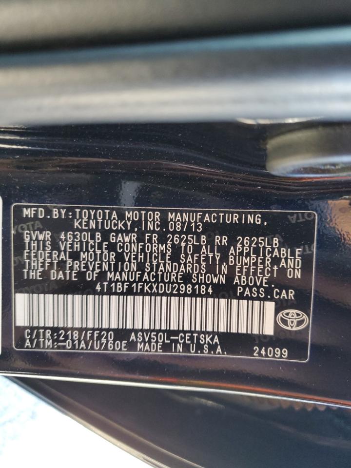 Photo 11 VIN: 4T1BF1FKXDU298184 - TOYOTA CAMRY 