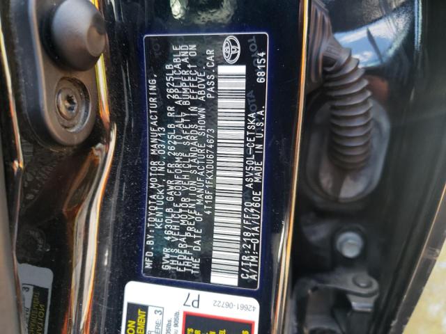 Photo 11 VIN: 4T1BF1FKXDU674673 - TOYOTA CAMRY L 