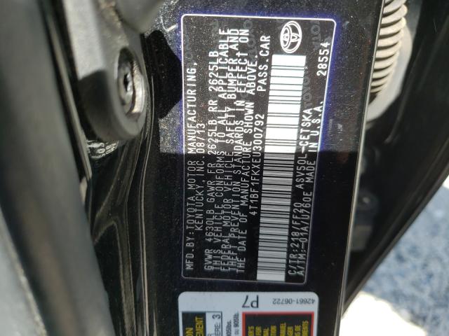 Photo 9 VIN: 4T1BF1FKXEU300792 - TOYOTA CAMRY L 