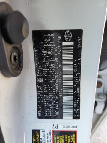 Photo 12 VIN: 4T1BF1FKXEU322209 - TOYOTA CAMRY L 