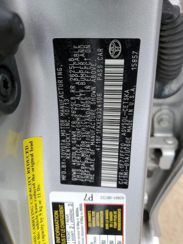 Photo 11 VIN: 4T1BF1FKXEU324106 - TOYOTA CAMRY L 