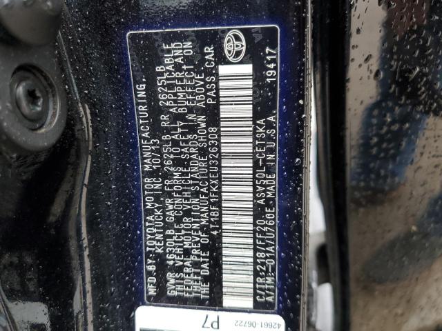 Photo 11 VIN: 4T1BF1FKXEU326308 - TOYOTA CAMRY L 