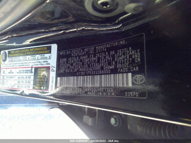 Photo 8 VIN: 4T1BF1FKXEU366050 - TOYOTA CAMRY 