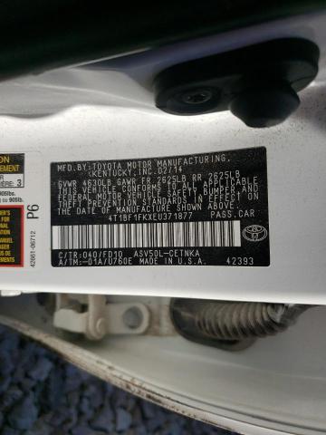 Photo 9 VIN: 4T1BF1FKXEU371877 - TOYOTA CAMRY L 