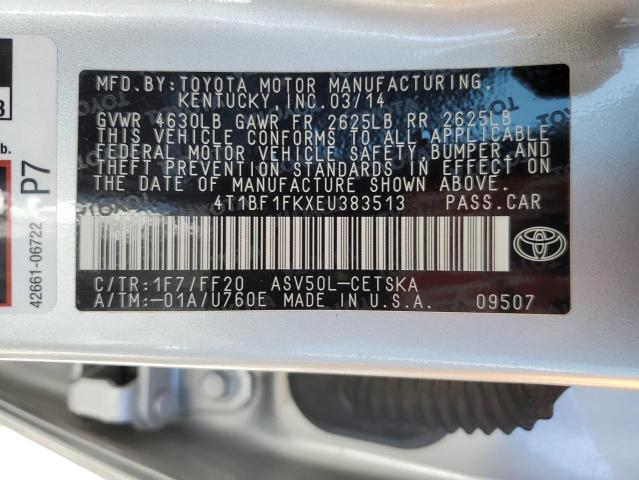 Photo 11 VIN: 4T1BF1FKXEU383513 - TOYOTA CAMRY L 