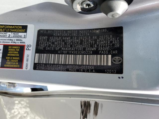 Photo 9 VIN: 4T1BF1FKXEU385228 - TOYOTA CAMRY L 