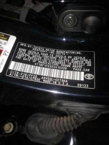 Photo 9 VIN: 4T1BF1FKXEU415408 - TOYOTA CAMRY L 