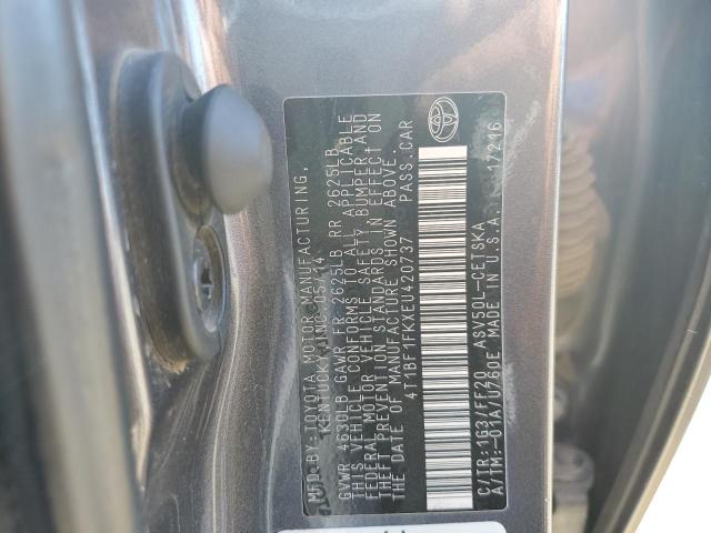 Photo 11 VIN: 4T1BF1FKXEU420737 - TOYOTA CAMRY L 